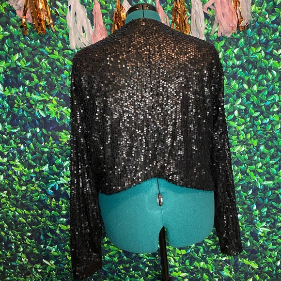 Black Sequin Jacket - Picture 3 of 4